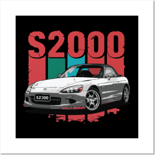 Honda S2000 Vintage Car Posters and Art
